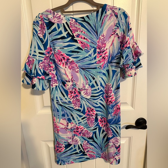 🆕 NWT Lilly Pulitzer Mr. Peacock Blue Tweethearts Dress - Picture 3 of 5